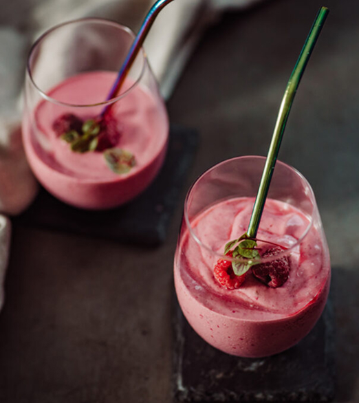 Brusnično malinin smoothie