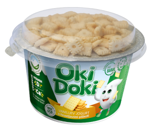 Oki doki z vanilijo in hrustljavimi piškoti