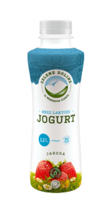 Sadni tekoči jogurt jagoda, brez laktoze