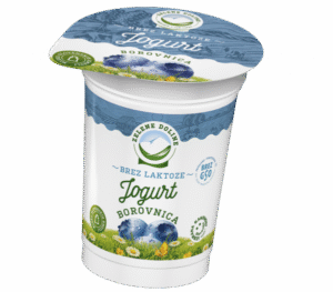 sadni jogurt brez laktoze Borovnica Zelene Doline