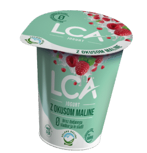 LCA 0 jogurt z okusom maline