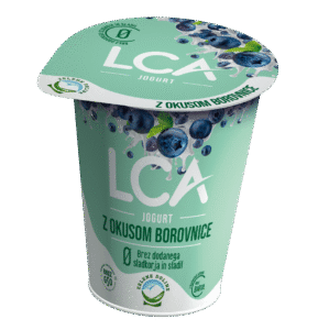 LCA 0 jogurt z okusom borovnice