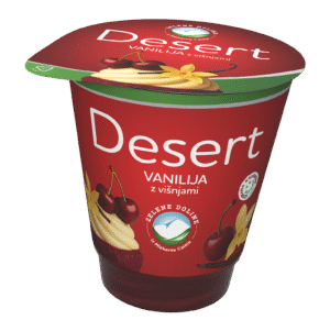 desert zelene doline vanilija z višnjami