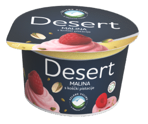 Premium desert malina s koščki pistacije Zelene Doline