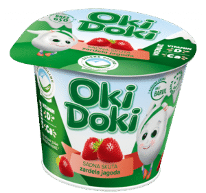 Oki Doki sadna skuta zardela jagoda
