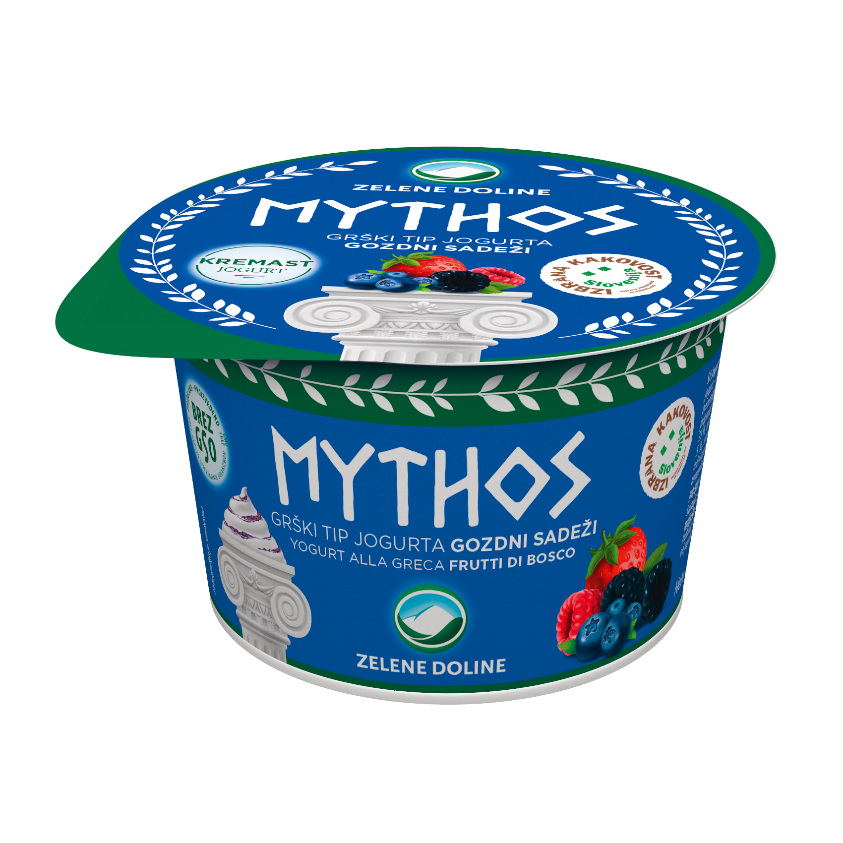 Mythos grški tip jogurta gozdni sadeži