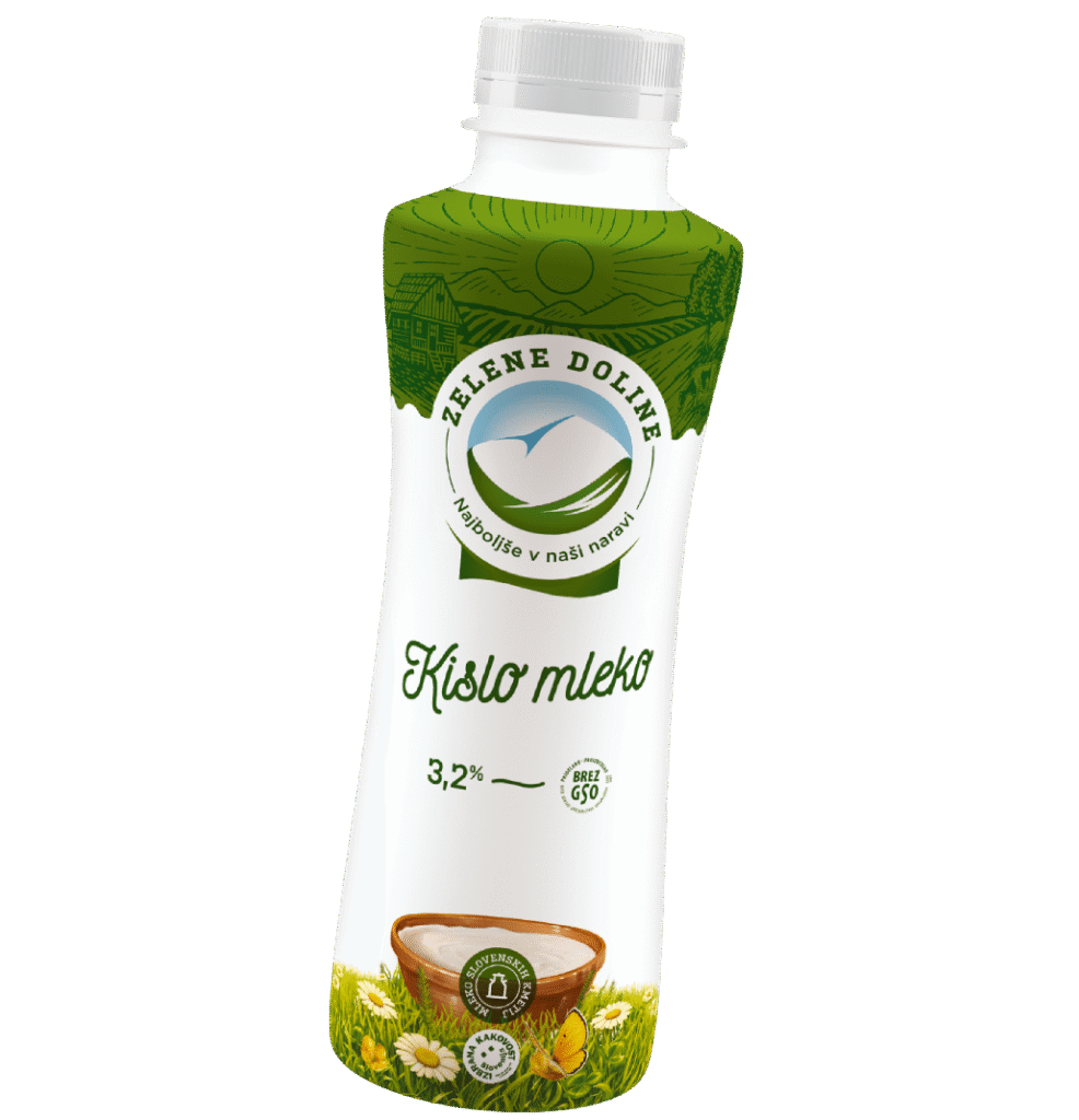 Tekoče kislo mleko - 500 ml Zelene Doline