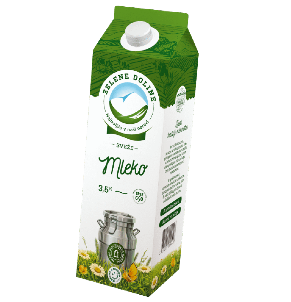Sveže polno mleko 3,5 % m.m.