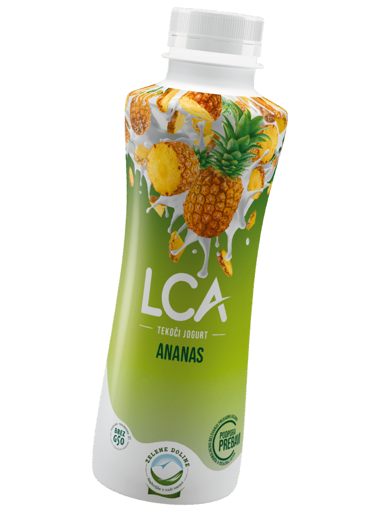 LCA tekoči jogurt ananas