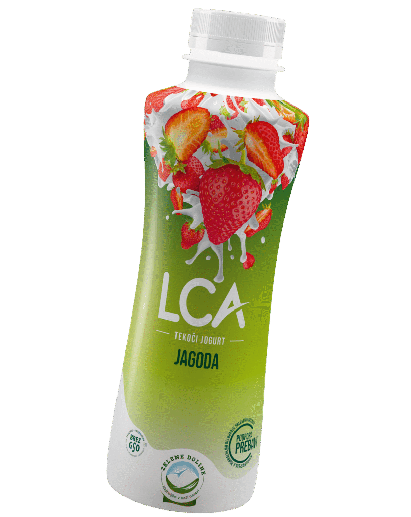 LCA tekoči jogurt jagoda