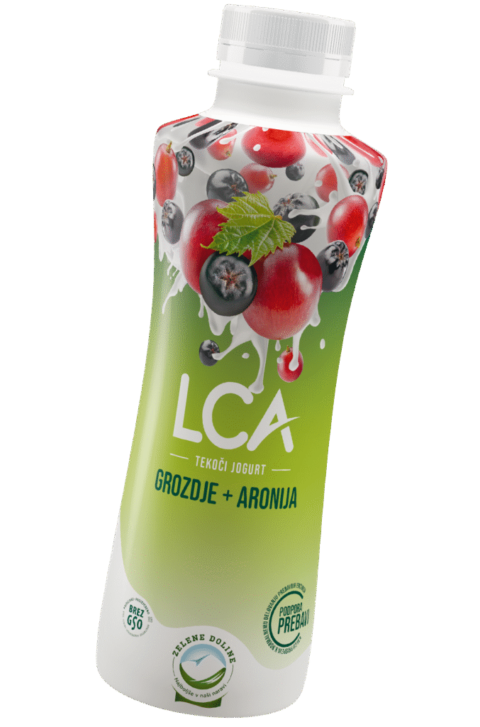 LCA tekoči jogurt grozdje in aronija