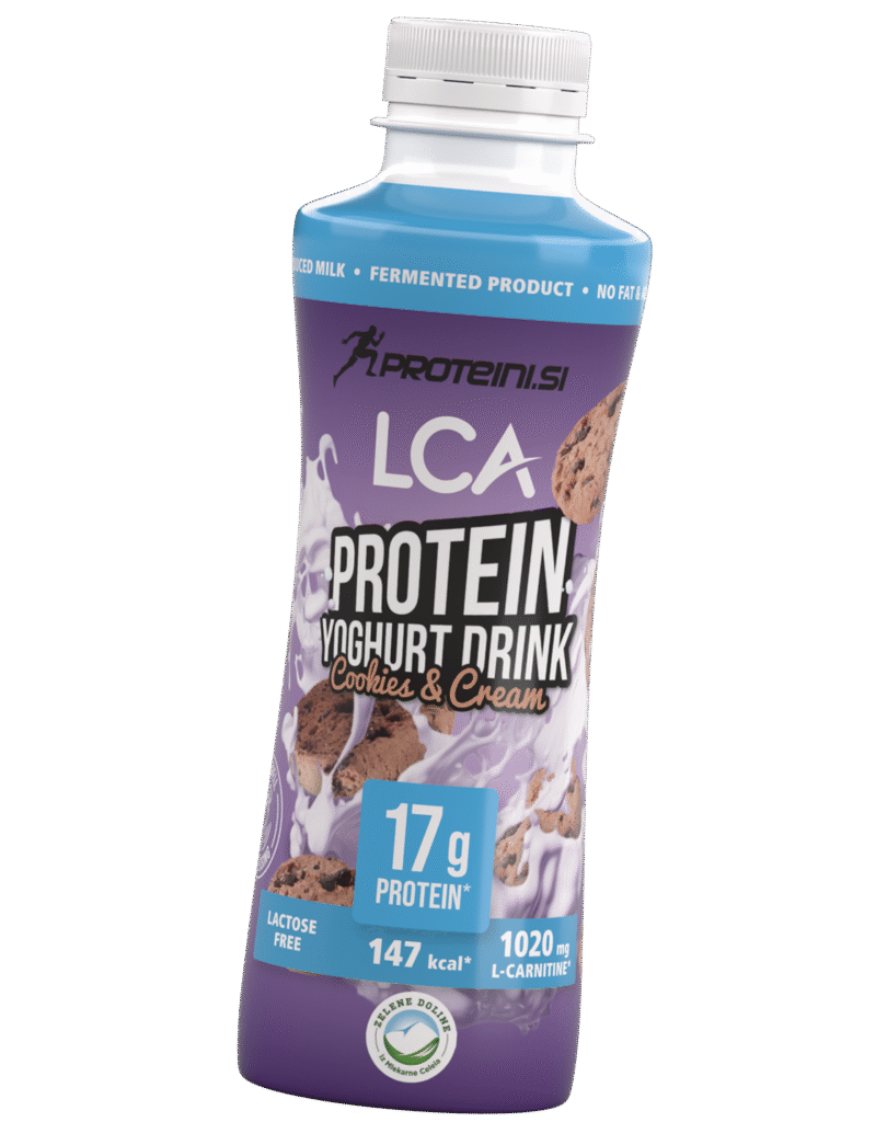 LCA PROTEINI.SI jogurtov proteinski napitek Cookies & Cream