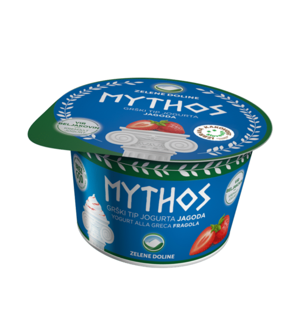 Mythos grški tip jogurta jagoda