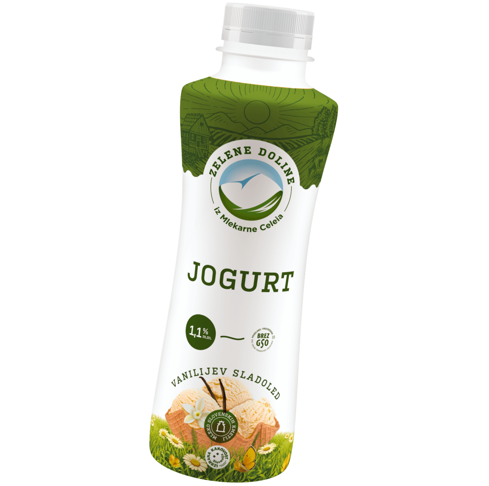 Tekoči jogurt vanilijev sladoled