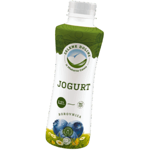 Sadni tekoči jogurt borovnica