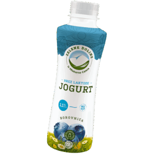 Sadni tekoči jogurt borovnica, brez laktoze